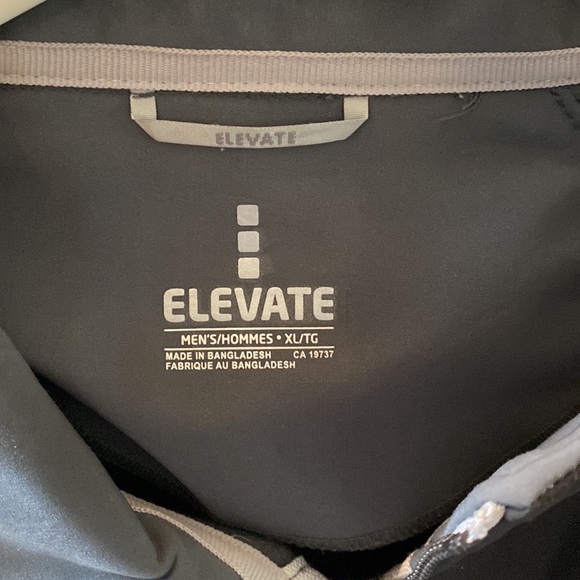 Basically brand new black Elevate coat size XL with company sponsor - Picture 3 of 3